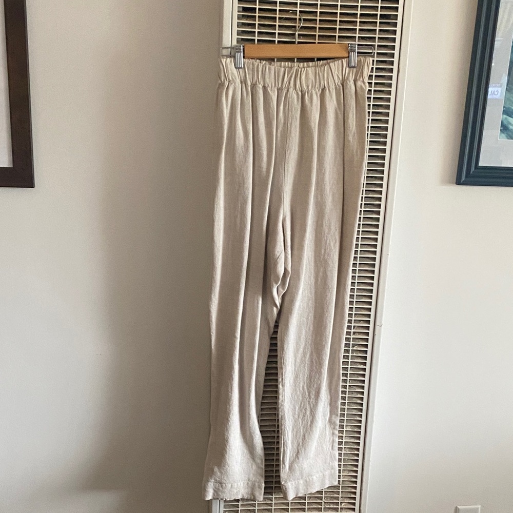 Elizabeth Suzann Cream Straight Leg Pants